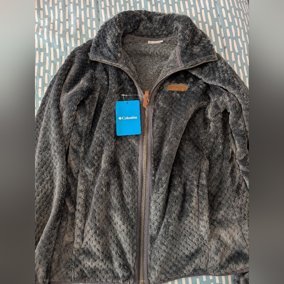 Columbia Women’s Fire Side II Sherpa Full Zip Jacket – Gray – Size Small - Picture 3 of 5